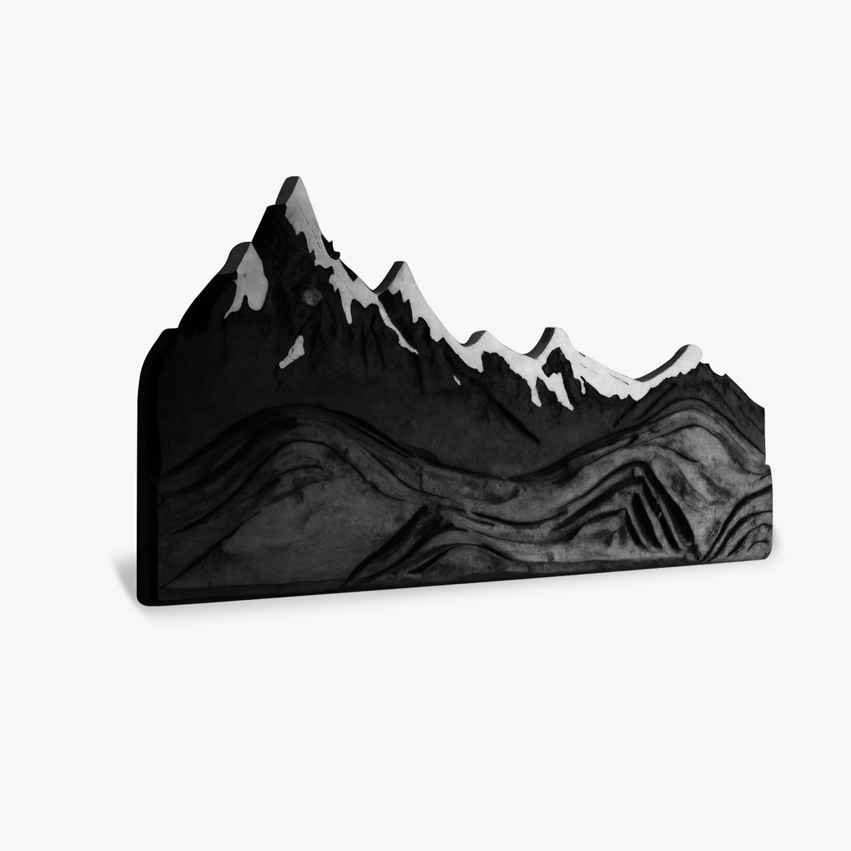 Mountain Wall Art Carving For Living Room And Nature Inspired Home