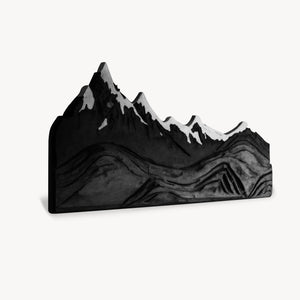 Mountain Wall Art Carving For Living Room And Nature Inspired Home