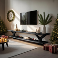 Farmhouse Live Edge Entryway TV Console For Christmas Living Room
