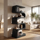 Modern Wooden Standing Shelf For Living Room Decor