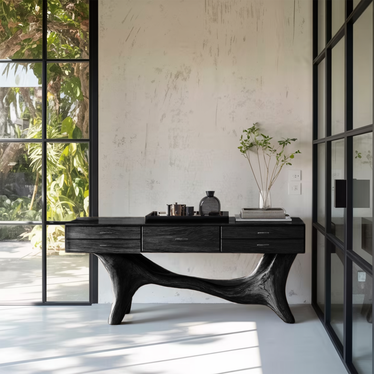 Handcrafted Wooden Console Table For Entryway Design Inspiration