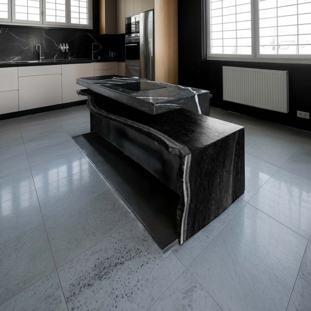 Modern Live Edge Bar Countertop For Kitchen Island