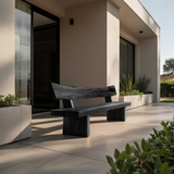 Rustic Outdoor Wood Bench For Courtyard And Villa Garden