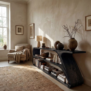 Minimalist Wooden Console Table For Living Room Display