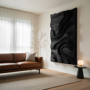 Modern Organic Wall Art Panel For Living Room Decor