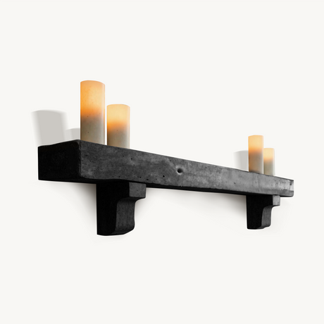 Rustic Fireplace Mantel Shelf for Cozy Cabin Living Room