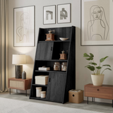 Modern Slanted Cabinet With Sliding Doors For Kitchen Entryway And Living Room