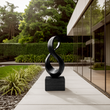 Farmhouse Large Wooden Sculpture For Living Room Accent