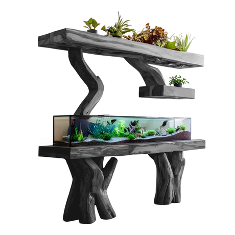 Elegant Aquarium Stand For Stylish Living Space Design