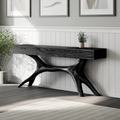 Farmhouse Wooden Console Table For Furniture Decor With Drawers
