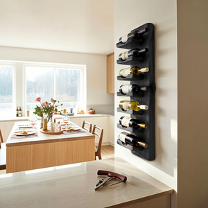 Vertical Wine Rack Wall Mounted For Dining Or Home Bar