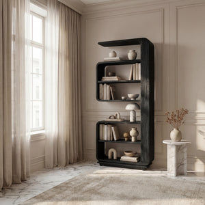 Minimalist Wooden Standing Shelf For Living Room