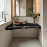 Solid Wood Floating Vanity For Farmhouse Bathroom