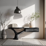 Farmhouse Wooden Console Table For Rustic Bedroom