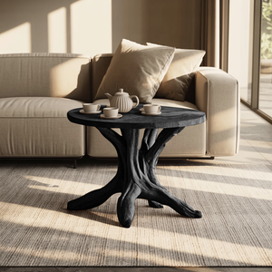 Mid Century Solid Wood End Table Chic Living