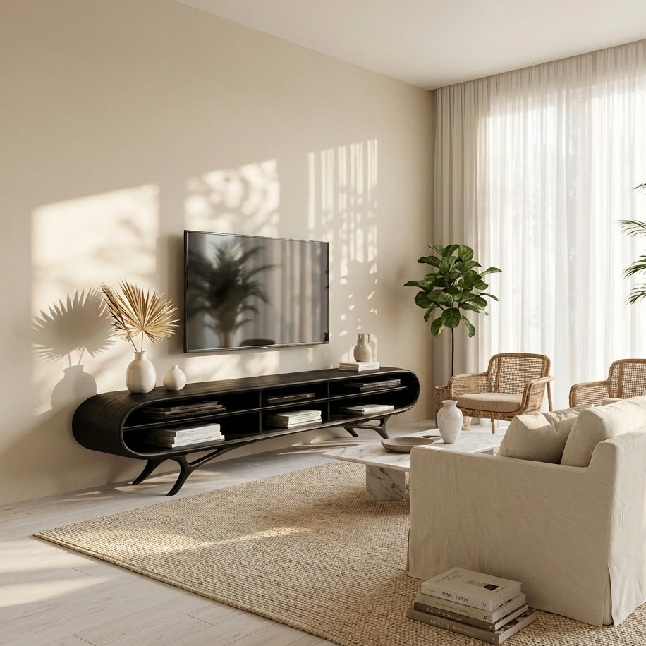 Contemporary Wooden TV Cabinet For Elegant Interior