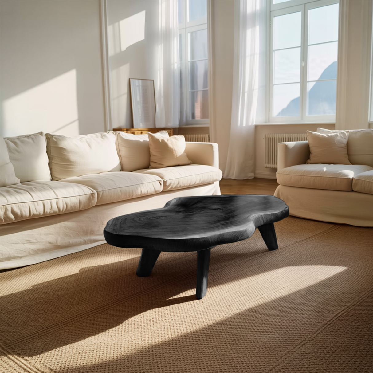 Farmhouse Solid Wood Coffee Table For Living Room Furniture