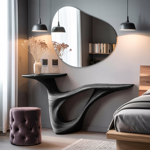 Mid Century Solid Wood Vanity For Furniture Decor Space