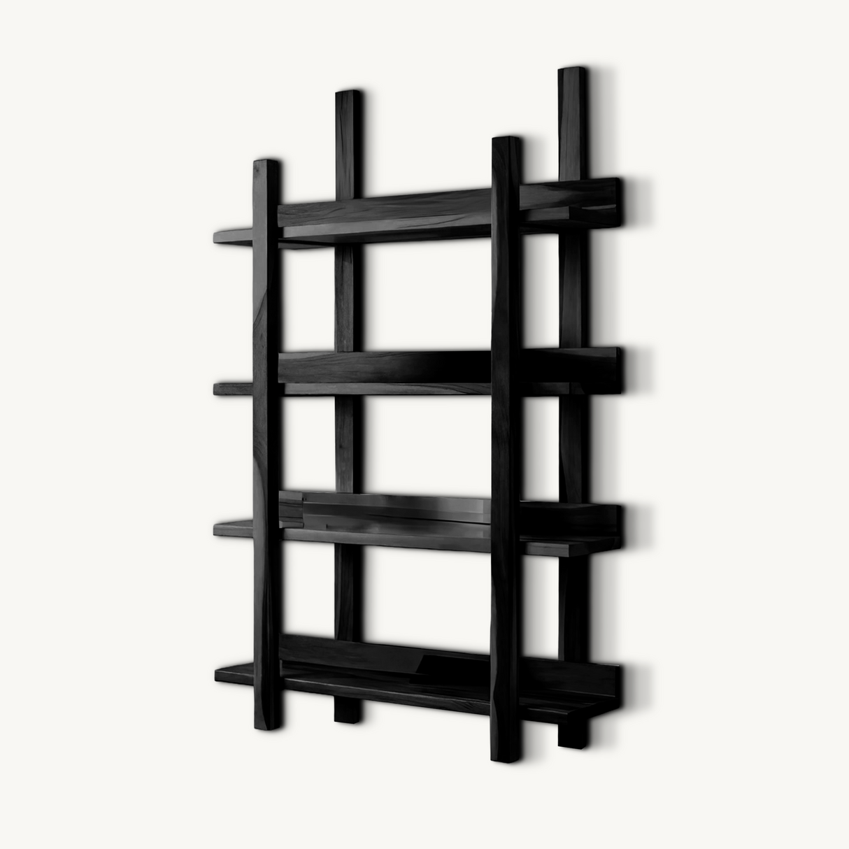 Modern Wall Mounted Shelf Minimalist Floating Book Rack For Bedroom And Living Room