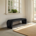 Contemporary Bench With Curved Design For Entryway