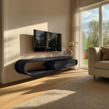 Organic Curved TV Cabinet For Modern Home