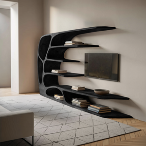 Modern Organic TV Display Shelf For Living Room