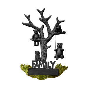 Rustic Bear Family Wall Art For Living Room Nursery Or Entryway
