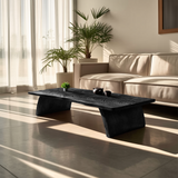 Farmhouse Mid Century Live Edge Coffee Table For Living Room