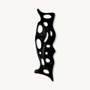 Organic Wall Sculpture Shelf Carved Display Piece For Living Room And Hallway