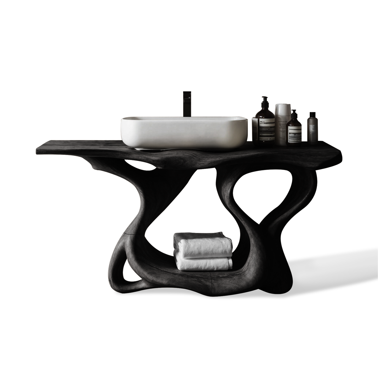 Rustic Solid Wood Vanity For Bathroom Furniture Decor