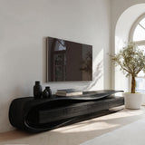 Modern Organic TV Console For Living Room Interior