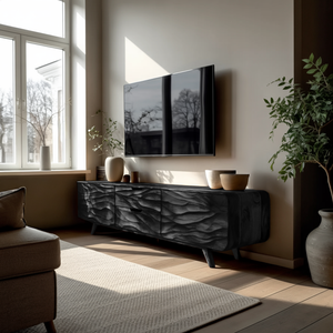 Handcrafted TV Stand With Stylish Storage For Living Room