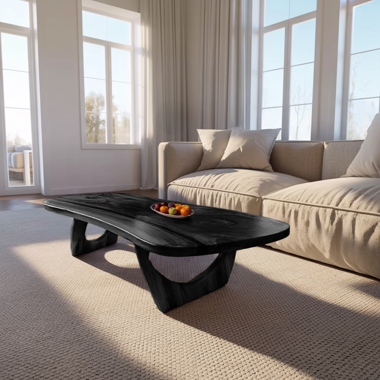 Rustic Solid Wood Coffee Table For Living Room Decor Ideas