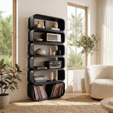 Contemporary Wooden Standing Shelf For Living Room Decor