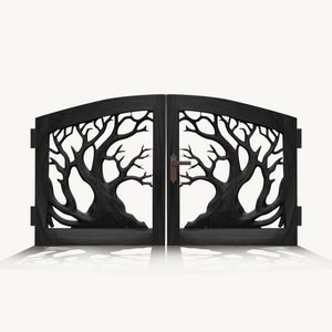 Rustic Tree Branch Gate Design For Garden Entrance