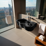 Modern Live Edge Wood Basin For Contemporary Bathroom Interior Design