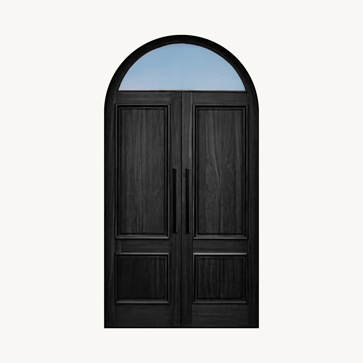 Modern Arched Entry Door For Minimalist Contemporary Home