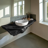 Farmhouse Bathroom Vanity In Solid Wood With Shelf