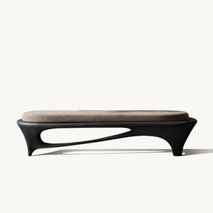 Modern Sculptural Entryway Bench For Living Room