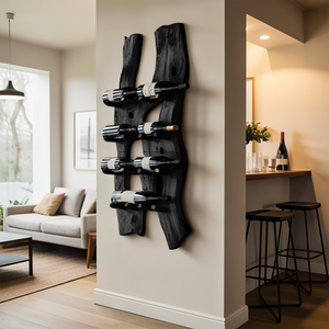 Handcrafted Wall Mount Wine Holder For Living Room