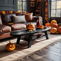 Farmhouse Live Edge Coffee Table Entryway Design Spooky Livingroom