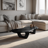 Mid Century Live Edge Coffee Table Solid Wood Furniture Decor