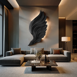 Contemporary Wooden Wing Wall Art For Modern Wall Decor