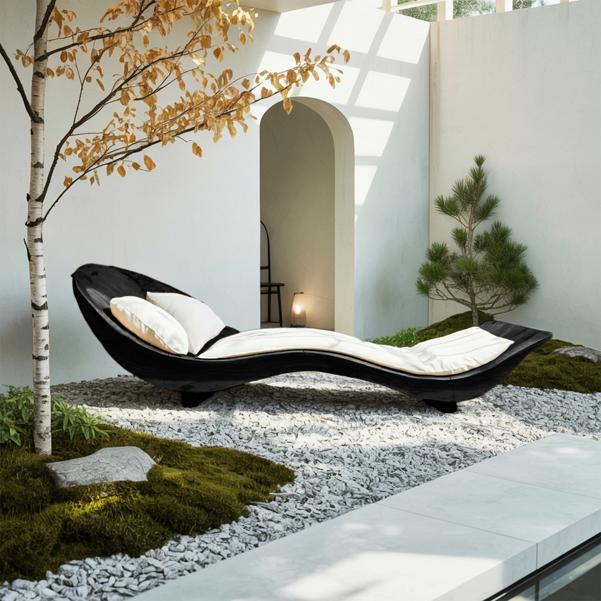 Mid Century Wooden Daybed For Modern Bedroom Furniture Decor