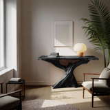 Modern Live Edge Console Table Organic Wood Furniture For Living Room