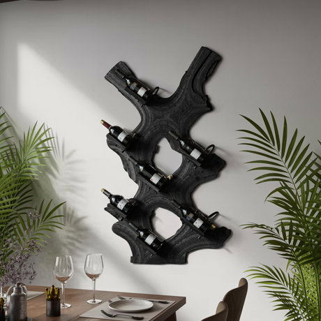 Rustic Wine Stand For Living Room Wood Wine Storage