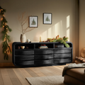 Modern Curved Sideboard For Living Room