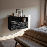 Rustic Live Edge Floating Shelf For Living Room Wall Decor Display