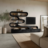 Modern Organic Wall TV Shelf System For Living Room