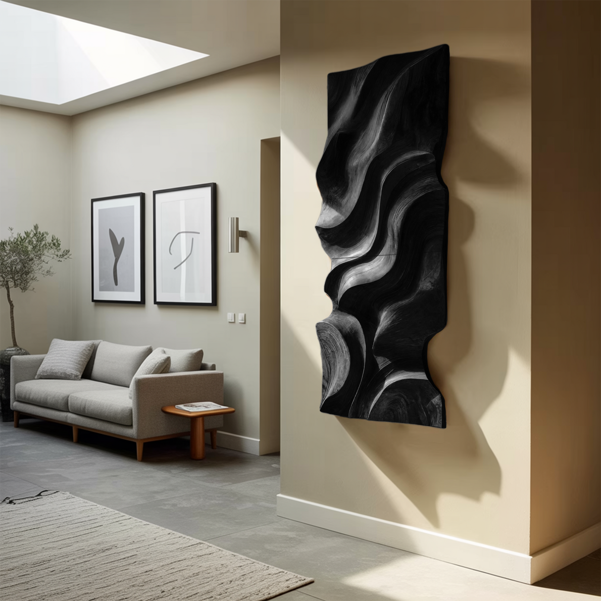 Modern Organic Wall Decor Art Piece For Living Room